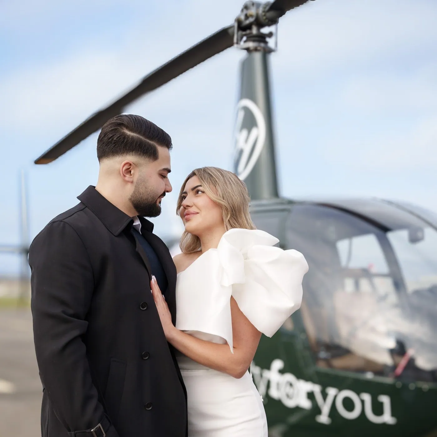 Demande en mariage en hélicoptère privatisé — demande en mariage à Strasbourg